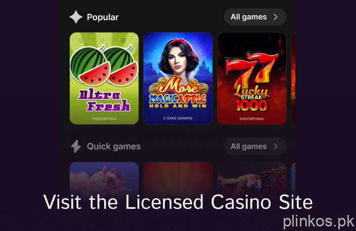 Select and visit the Casino Site to play Plinko on - Plinko on iOS